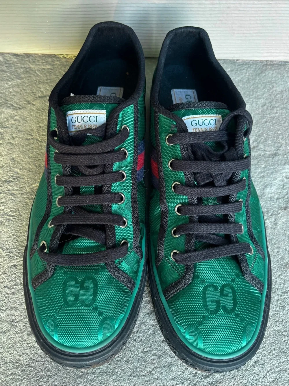 Gucci Off The Grid Low Top Sneakers Green, Like New 🔥